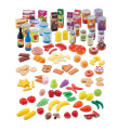 120pcs plastic play food models toys kitchen play set food toy for kids